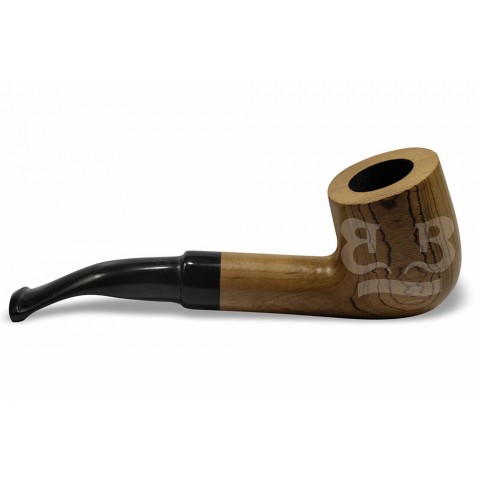 Cachimbo BB Liso Curvo Encerado (Filtro Permanente) Piteira Chifre